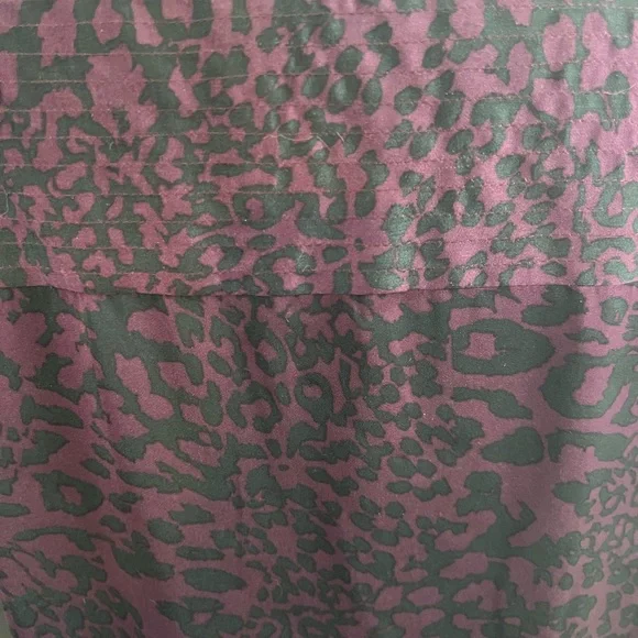 Trouve Dark Purple Animal Print Blouse - Picture 5 of 8